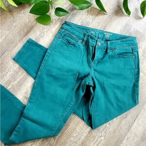 THE LIMITED 917 Skinny Leg Jeans Dark Green sz. 6R